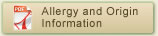 Allergy and Origin Information